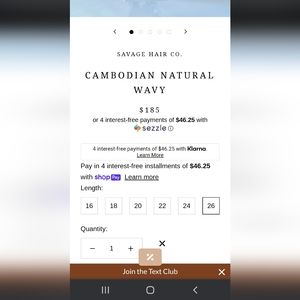 Savage company combined with a hair natural wavy 26"